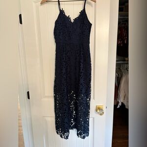Blue Eyelet Dress.